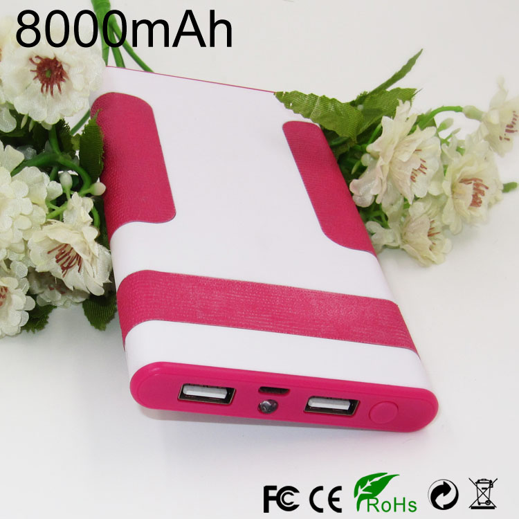 8000mAh power bank wireless charger
