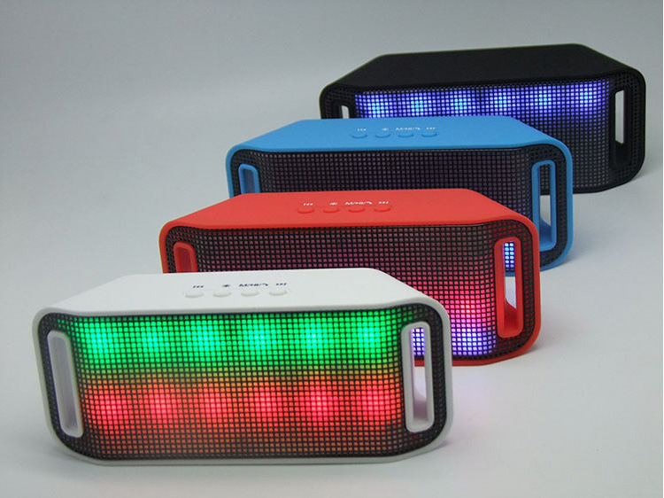 Bluetooth speaker with led light