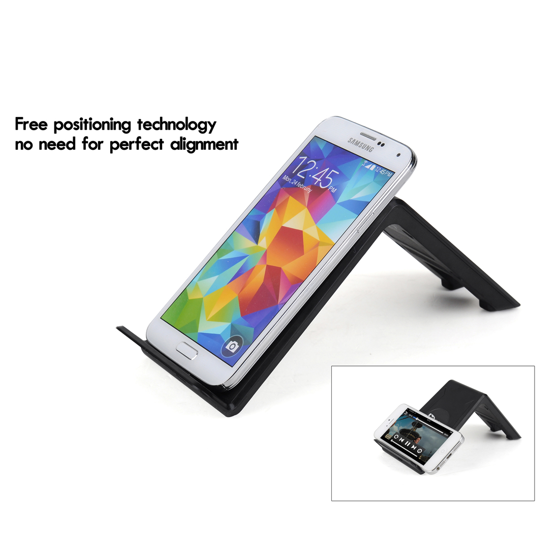 OEM logo design Wireless Charger Qi 3 Coils Wireless Charging Stand