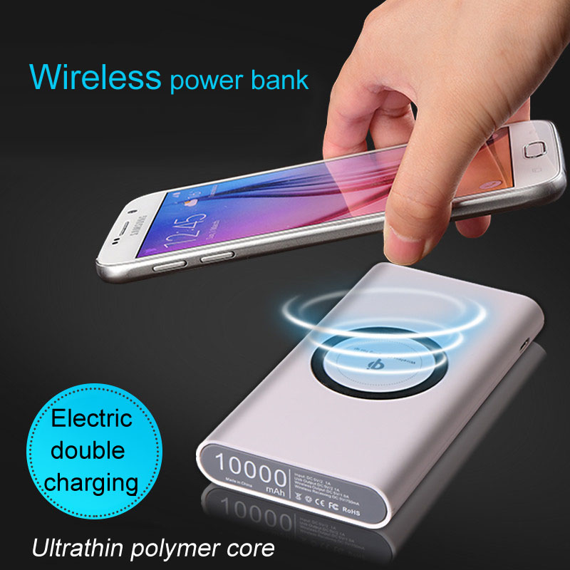 Wireless charger power bank 10000mAh capacity
