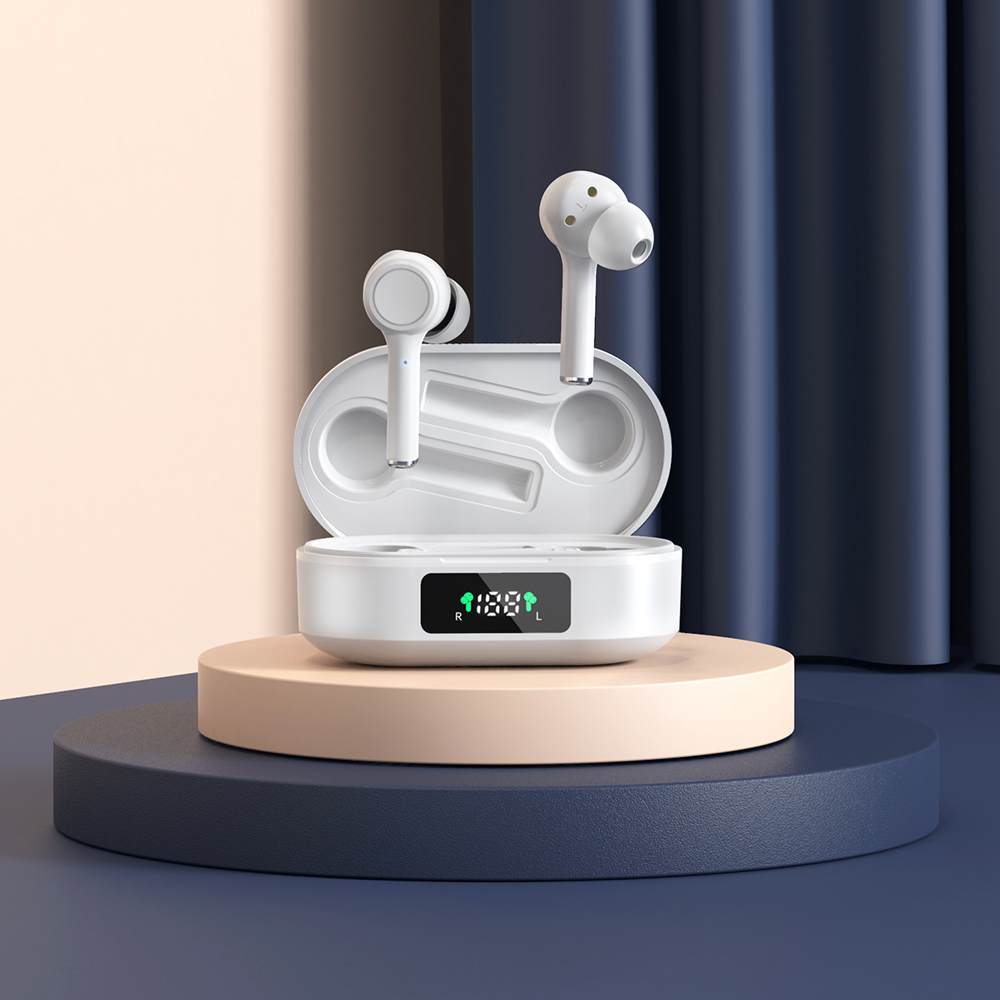 2021 New Style Headphones Wireless True Wireless Earbuds with LED Power Digital Display Headset Stereo Sound in-ear Earp