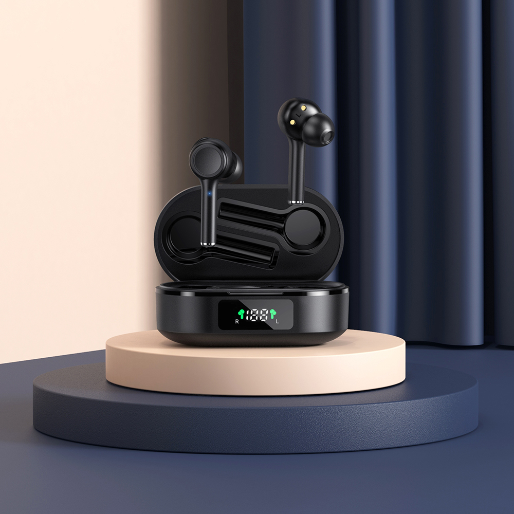 2021 New Style Headphones Wireless True Wireless Earbuds with LED Power Digital Display Headset Stereo Sound in-ear Earp